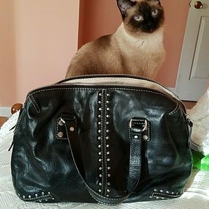 Michael Kors Black Astor Satchel